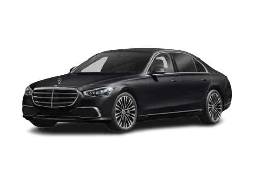 Black mercedes s-class sedan